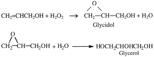 Glycerol Via Allyl Alcohol