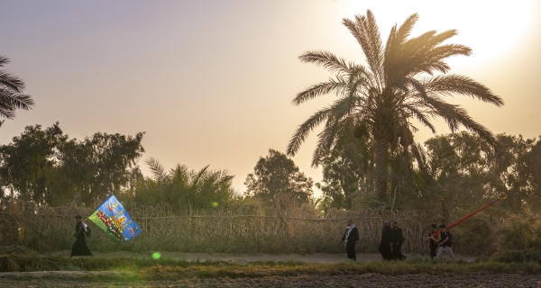 زيارة الأربعين_طريق المشاية