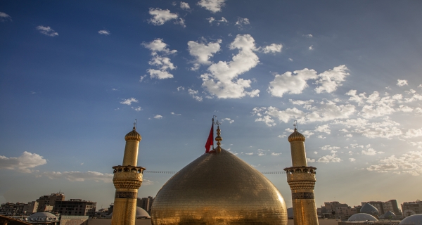 قبة ومنارة الامام الحسين عليه السلام 