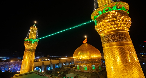 قبة ومنارة الامام الحسين عليه السلام 