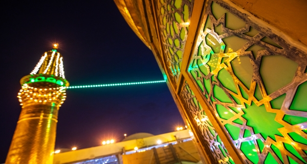 قبة ومنارة الامام الحسين عليه السلام 