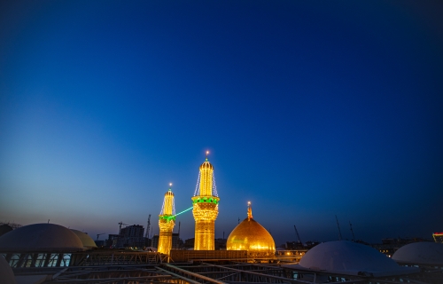 قبة ومنارة الامام الحسين عليه السلام 