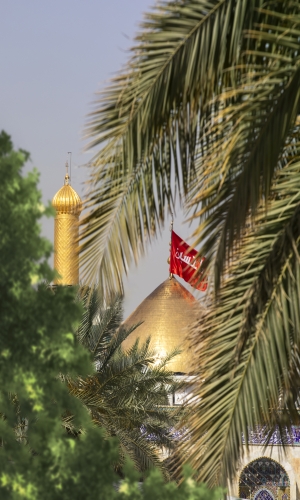  قبة ومنارة الامام الحسين عليه السلام 