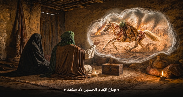 وداع الإمام الحسين لأم سلمة
